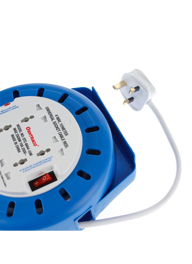 OSHTRACO - Oshtraco 4-Socket Cassette Extension Reel (10 m) - Image 1