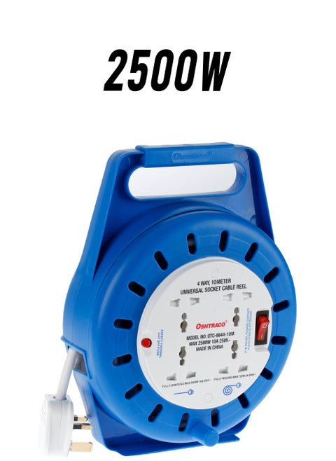 Oshtraco 4-Socket Cassette Extension Reel (10 m)