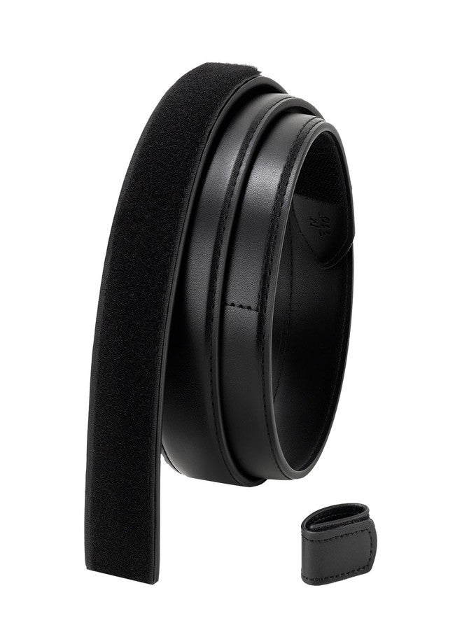 TACNEX Mechanic Belt Buckleless No Scratch Genuine Leather Belt 1 3/8" Wide Hook & Loop Closure for Technician Movers Industrial Work Travel Black M - Image 1