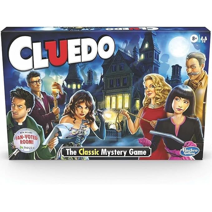 CLUEDO لعبة ألواح الغموض من لعبة المحقق العائلية لـ 2-6 لاعبين، العمر 8+، لعبة استراتيجية ممتعة للأطفال والبالغين - Image 3