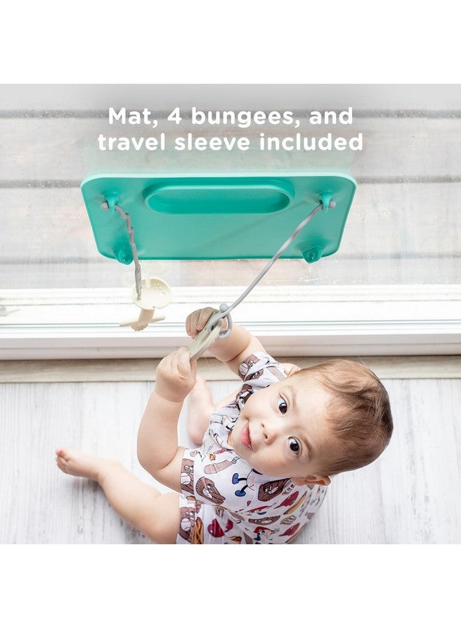 Busy Baby Silicone Mat Suction Cups 4 Straps To Secure Baby Essentials Self Feeding Baby Led Weaning Travel Sleeve Included (Pewter)  - Image 4