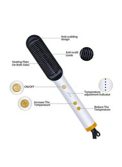 Rightsure Electric Straightening Comb Negative Ion Does Not Hurt Hair,Household Portable Electric Comb Fluffy Adjustable Temperature,Anti Scald,Curly,Difficult to Smooth for Women & Men  - Image 2