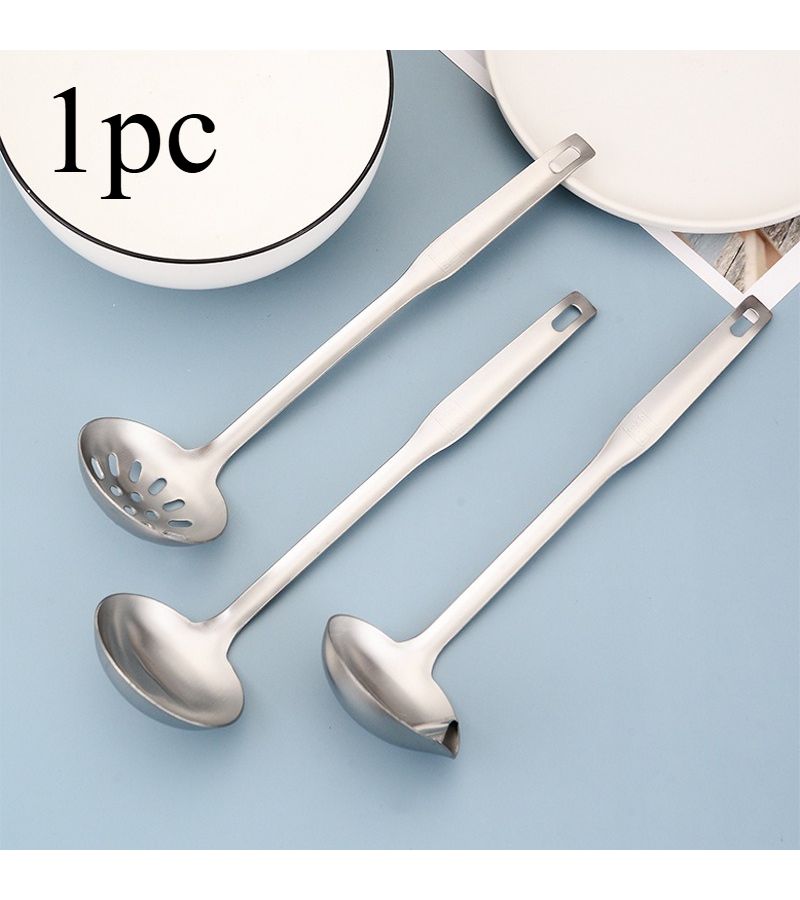 1 Pc Kitchen Stainless Steel Oil Filter Spoon With Funnel For Dormitory Household Restaurant Use Food Grade High Value Soup Strainer - Image 3