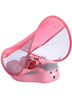 Baby Floater Swim Trainer Solid Infant Pool Float Non Inflatable Swim Ring with Canopy