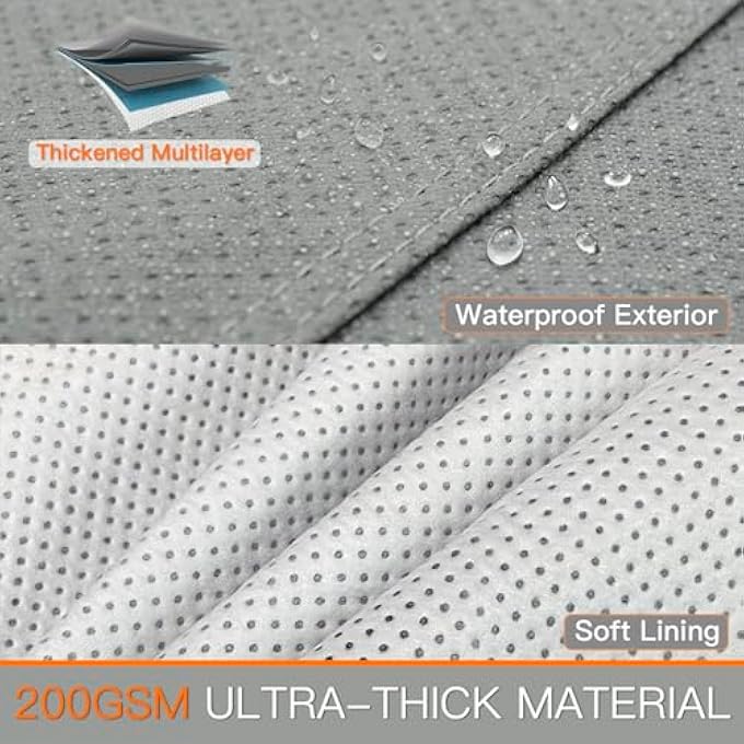 rayihni Kayme Heavy Duty Truck Cover Custom Fit Ford F-150(2008-2025) SuperCab, SuperCrew, Extended Cab, Crew Cab SB Short Bed. Waterproof All Weather for Pickup, Full Exterior Covers Sun Rain UV Protection. - Image 3