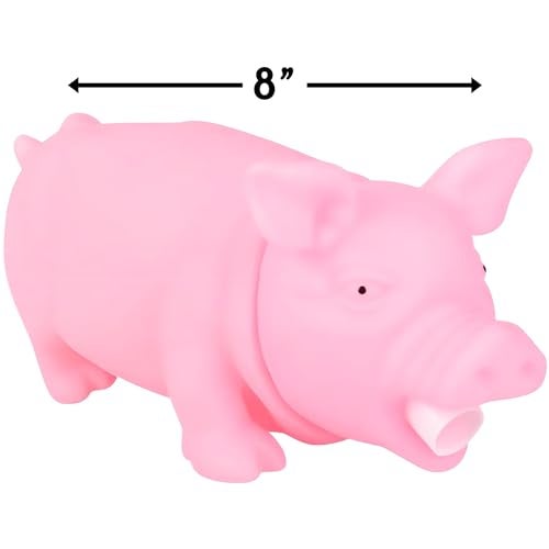 Rhode Island Novelty 8" Pink Snorting Pig - Image 3