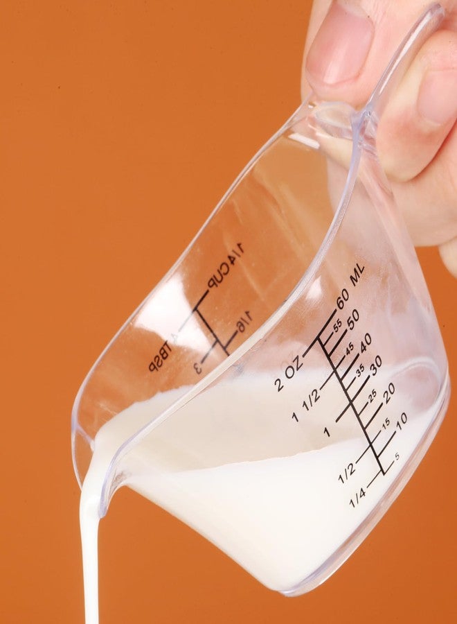 DOTINGHUX 2 Oz Measuring Cup, 1/4 Cup Acrylic Measuring Cups, Clear - Image 5