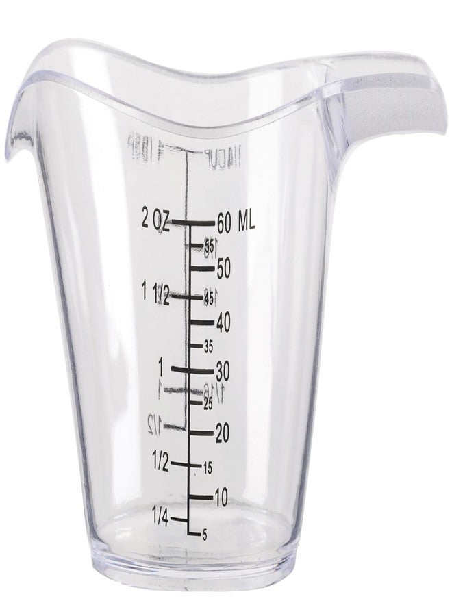 DOTINGHUX 2 Oz Measuring Cup, 1/4 Cup Acrylic Measuring Cups, Clear - Image 1