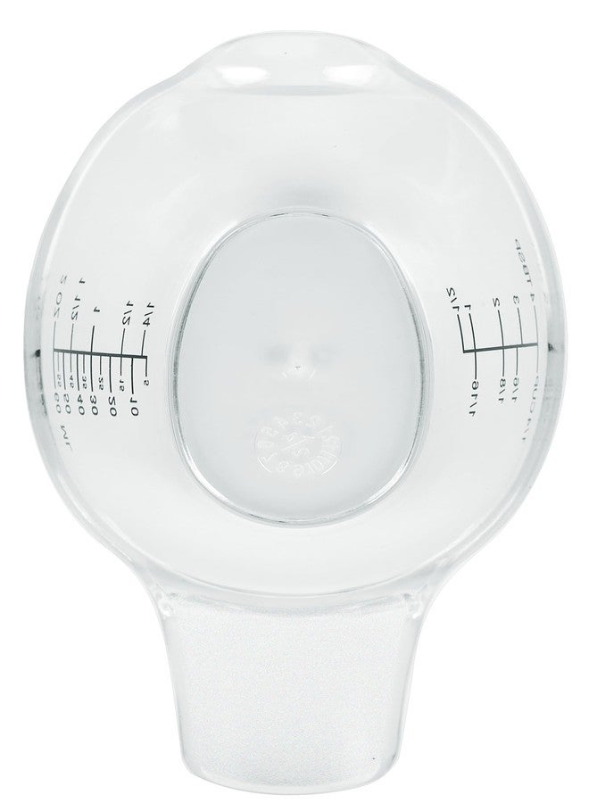 DOTINGHUX 2 Oz Measuring Cup, 1/4 Cup Acrylic Measuring Cups, Clear - Image 3