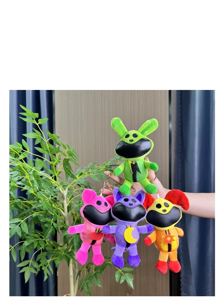 Y&D - New SmilingCritters Chapter 3 CatNap Keychain Smiling Critters Keychain Cute CatNap Cartoon Anime SmilingCritters Keychain Toy for Game Fans Kids Birthday Gift 4pcs - Image 1