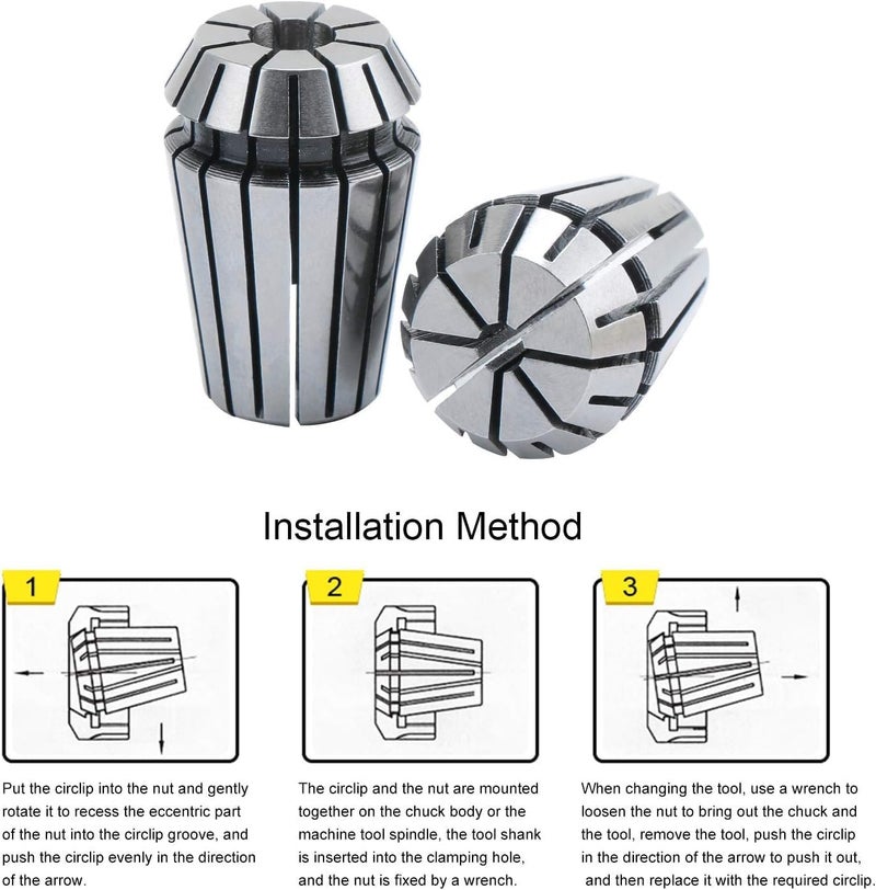TH1 ER 20 Collet for CNC/VMC router machine (Pack of 1) (10 mm (1MM STEP)) - Image 5