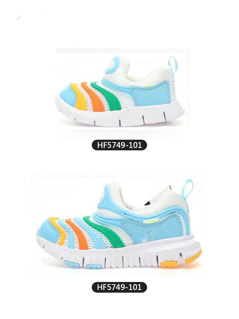 2025 Summer Caterpillar Large Mesh Children'S Shoes Slip-On Breathable Toddler Shoes For Boys And Girls Putian Factory - Image 1