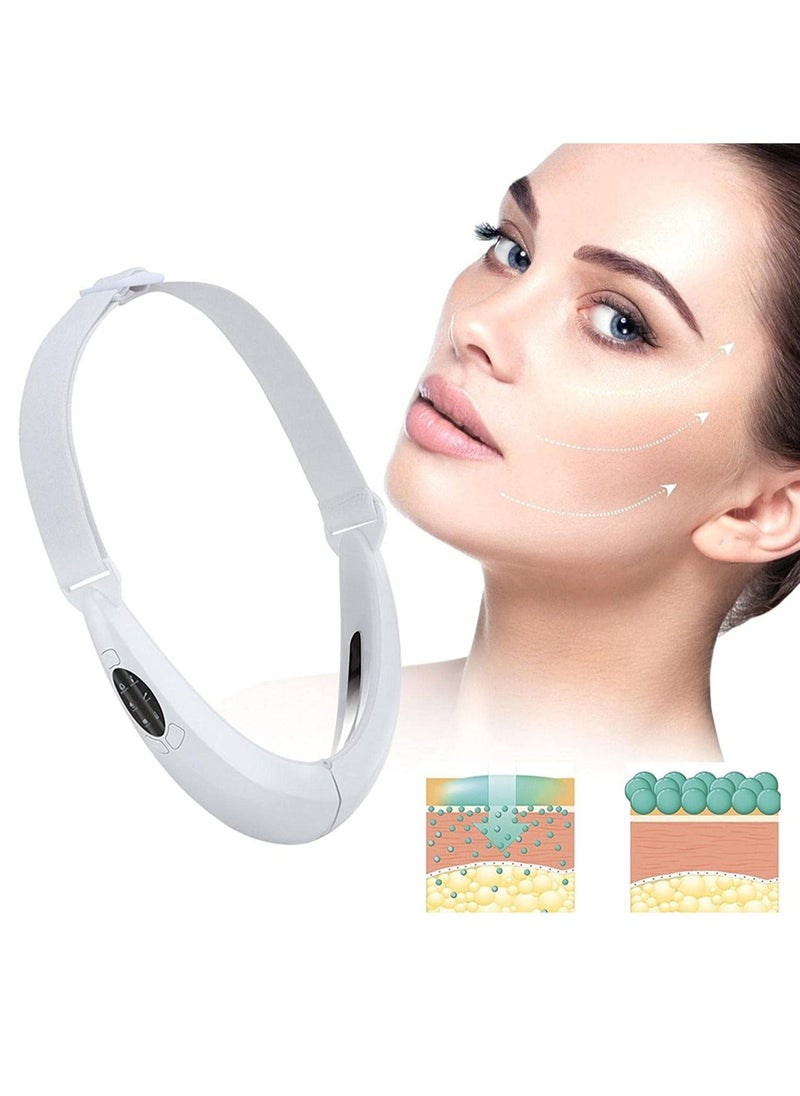 Generic - Double Chin Eliminator Portable Facial Lifting Device with Intelligent Voice 6 Modes Electric V Face Voice Shaping Massager Beauty Device for Double Chin Removal Generic - Image 1