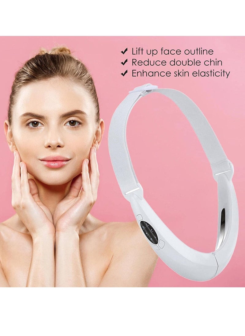 Generic - Double Chin Eliminator Portable Facial Lifting Device with Intelligent Voice 6 Modes Electric V Face Voice Shaping Massager Beauty Device for Double Chin Removal Generic - Image 1