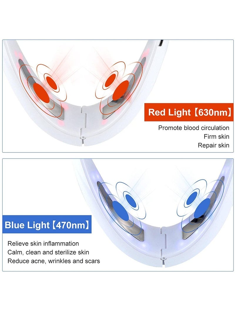Generic - Double Chin Eliminator Portable Facial Lifting Device with Intelligent Voice 6 Modes Electric V Face Voice Shaping Massager Beauty Device for Double Chin Removal Generic - Image 1