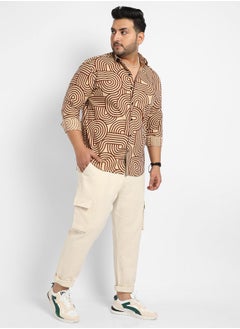 Instafab Plus Contrast Lines Shirt  - Image 5