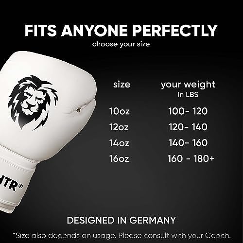 FIGHTR® Pro Boxing Gloves Made of Genuine Leather | Men and Women | for Boxing, MMA, Muay Thai, Kickboxing & Martial Arts 10 12 14 16 oz | incl. Carrying Bag - Image 2