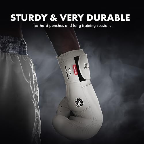 FIGHTR® Pro Boxing Gloves Made of Genuine Leather | Men and Women | for Boxing, MMA, Muay Thai, Kickboxing & Martial Arts 10 12 14 16 oz | incl. Carrying Bag - Image 5