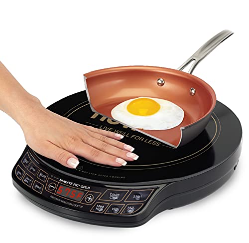 Nuwave Gold Precision Induction Cooktop, Portable, Powerful with Large 8” Heating Coil,100°F to 575°F, 3 Wattage Settings, 12” Heat-Resistant Cooking Surface - Image 2