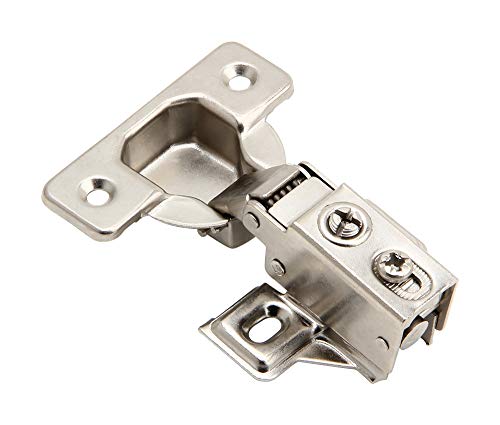 Silverline 2 Pack - Face Frame Quiet Soft Close Cabinet Door Hinges, 1/2 Inch Overlay, with Built-in Metal Dampers, Strong Heavy Duty Steel for Kitchen Bathroom - Image 5