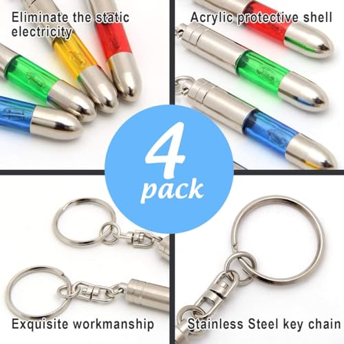 Coitak 4-Piece Static Electricity Remover Keychain - Human & Car Static Eliminator - Image 3