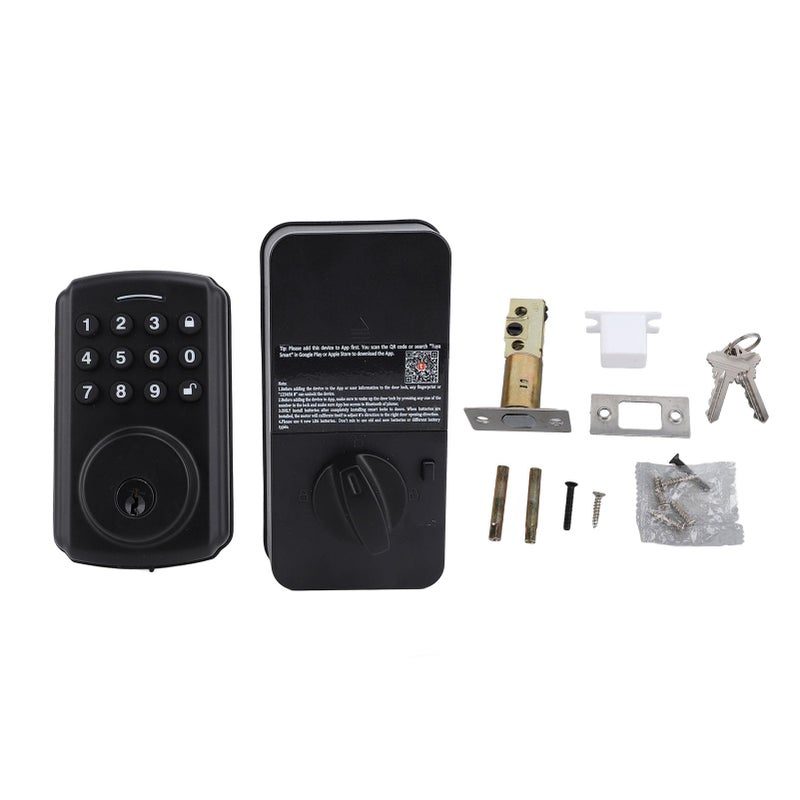 Electronic Keyless Entry Door Lock With APP Control IP54 Waterproof Includes 2 Keys 20 User Codes - Image 2