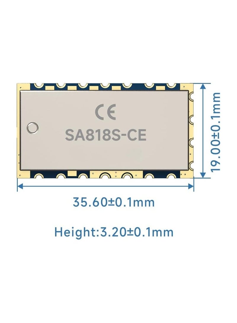SA818S UHF 3.5-5km 1W RF Wireless Voice Transmitter Receiver Embedded Walkie Talkie Module  - Image 2