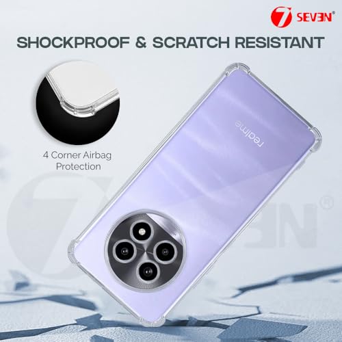 7-Seven 7SEVEN® Back Cover for Realme 13 Pro 5G | 13 Plus Transparent Mobile Back Case Shock Proof Design Camera Edges Protection Crystal Clear Phone Case Silicon Soft TPU and Flexible Bumper Phone Cover - Image 5