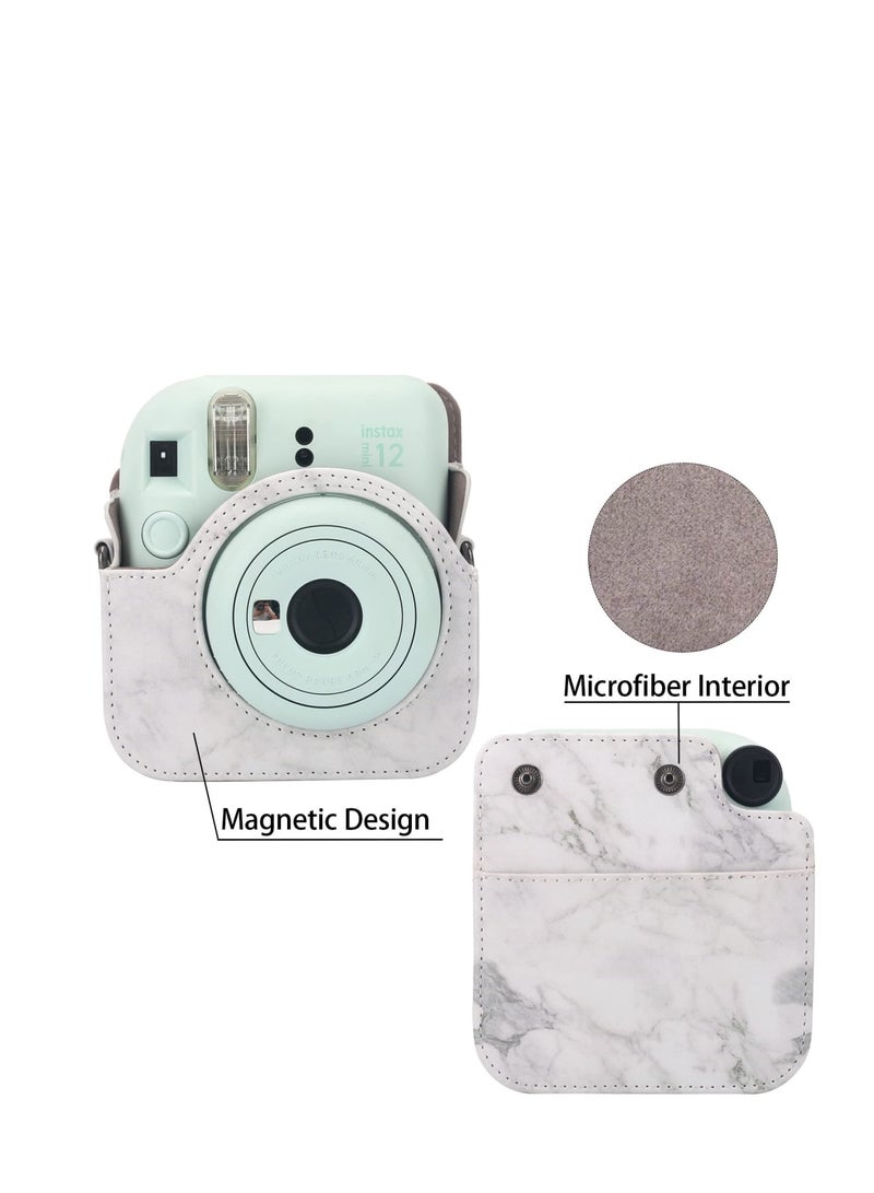 Zikra Protective Case Compatible with Fujifilm Instax Mini 12, Case for Fuji Instax Mini 12, with Accessory Pocket and Adjustable Strap Present to Friends and Families - Image 3