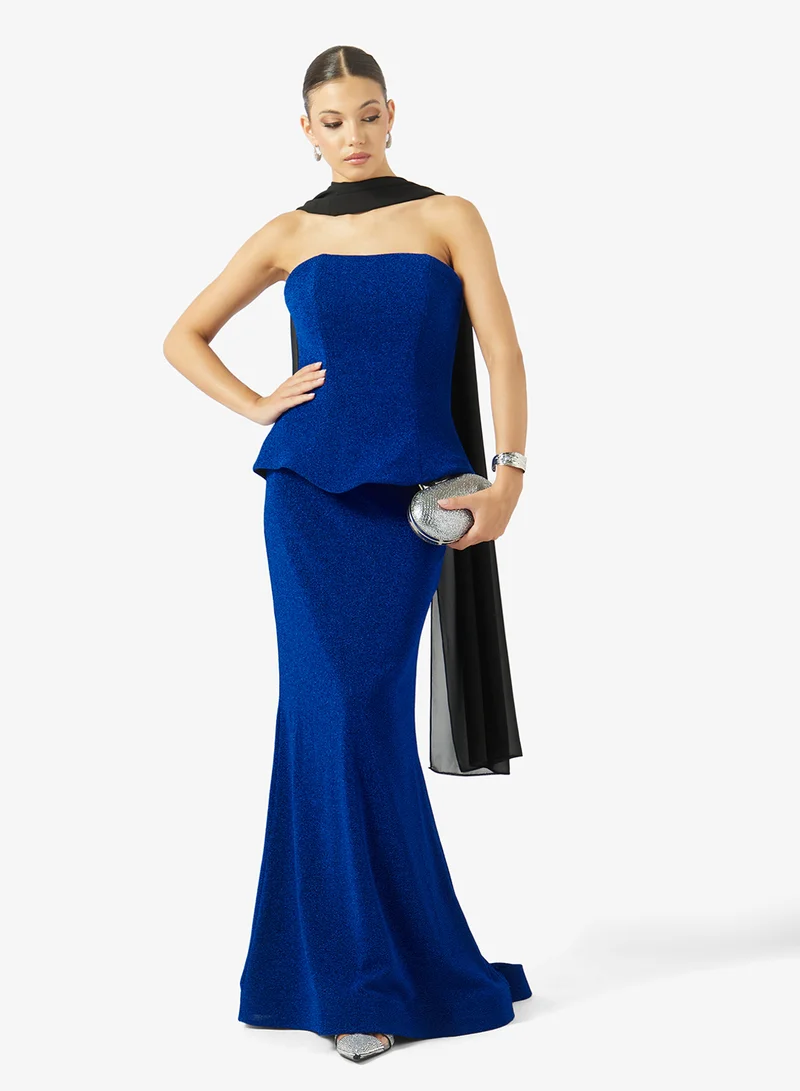 Akadia Fashion  MERMAID TAIL CORSET LAME DRESS for Women | Best Price UAE