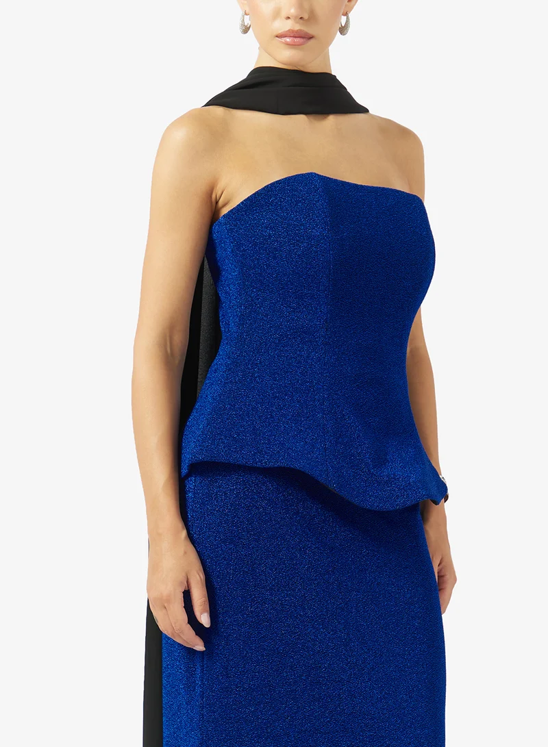 Akadia Fashion  MERMAID TAIL CORSET LAME DRESS for Women | Best Price UAE