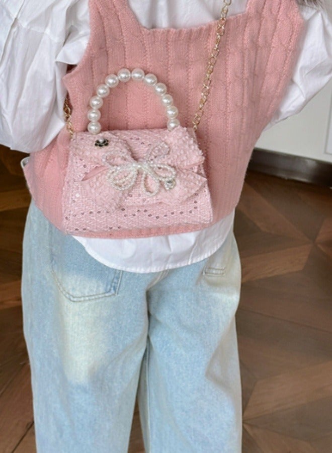 حقيبة كتف أميرة لطيفة عصرية للفتيات وحقيبة يد للأطفال - Image 4