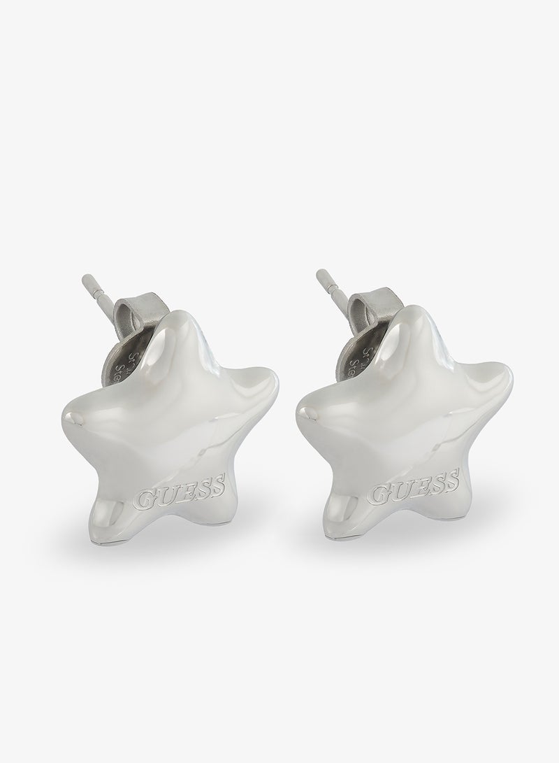 جس أقراط أيقونية بدون شعار - Image 1