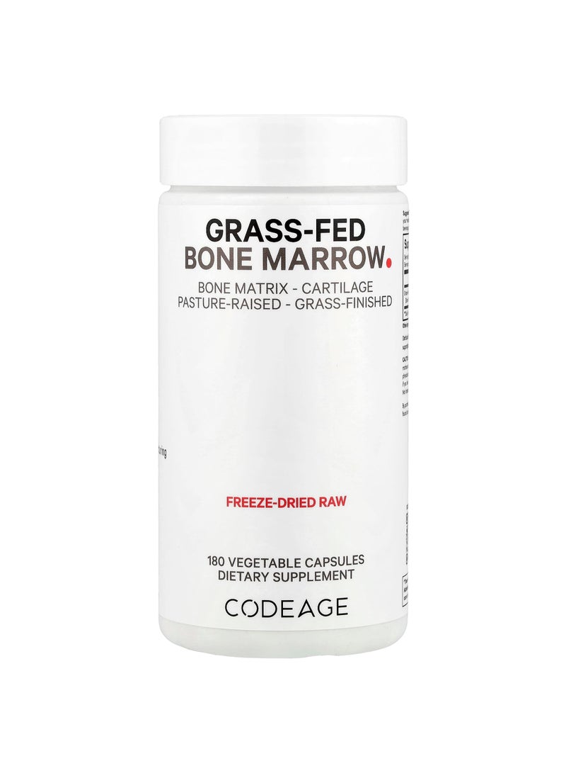 Codeage Grass-Fed Bone Marrow, 180 Vegetable Capsules