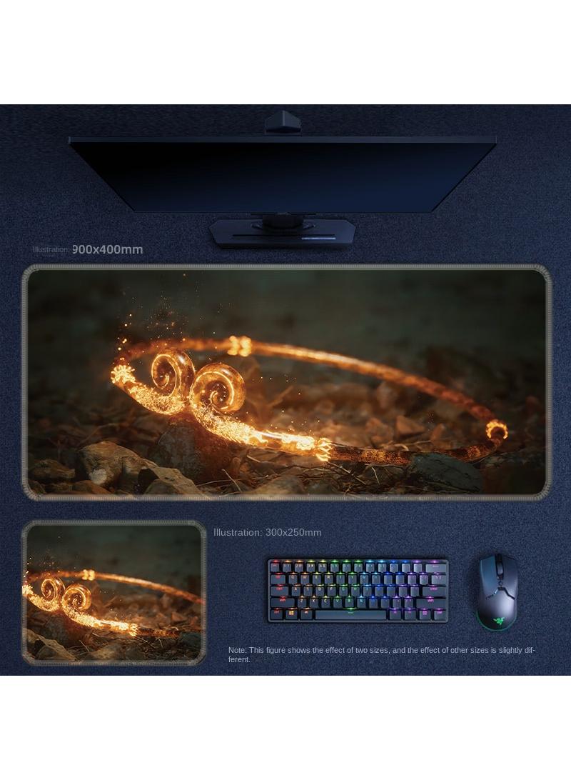 Y&D Black Myth Wukong PS5 Gaming Mouse Pad, Keyboard Pad, Waterproof with Non-Slip Rubber Base - Image 1