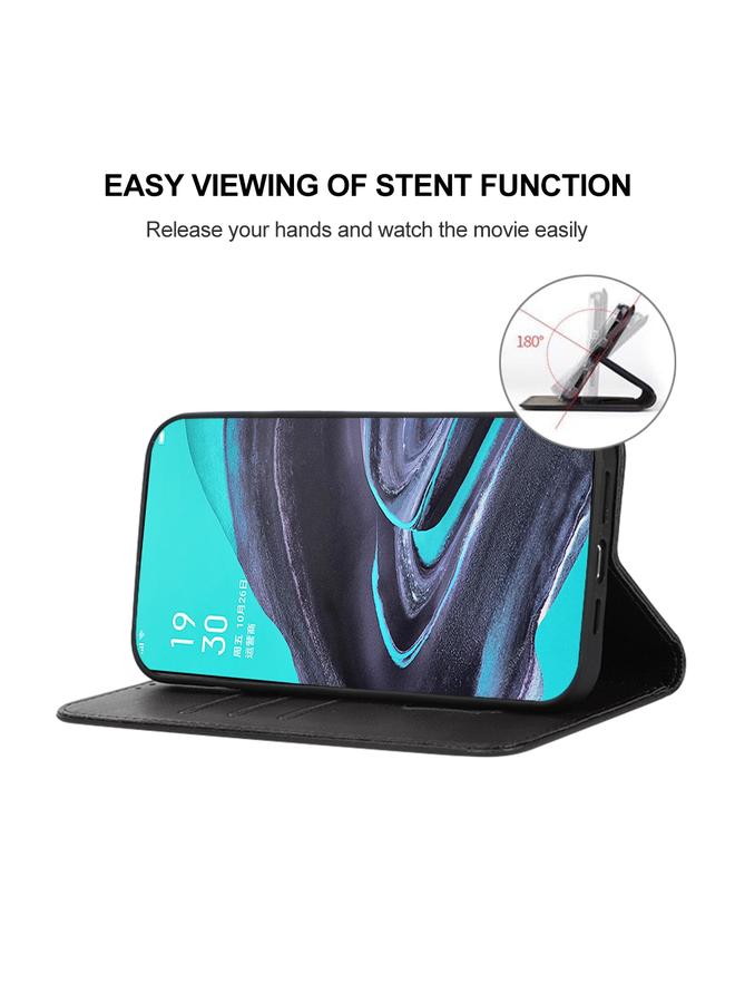 اس-توب جراب هاتف OPPO Reno2 المصنوع من الجلد بإغلاق مغناطيسي - Image 4
