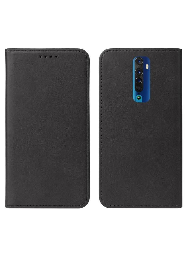 اس-توب جراب هاتف OPPO Reno2 المصنوع من الجلد بإغلاق مغناطيسي - Image 2
