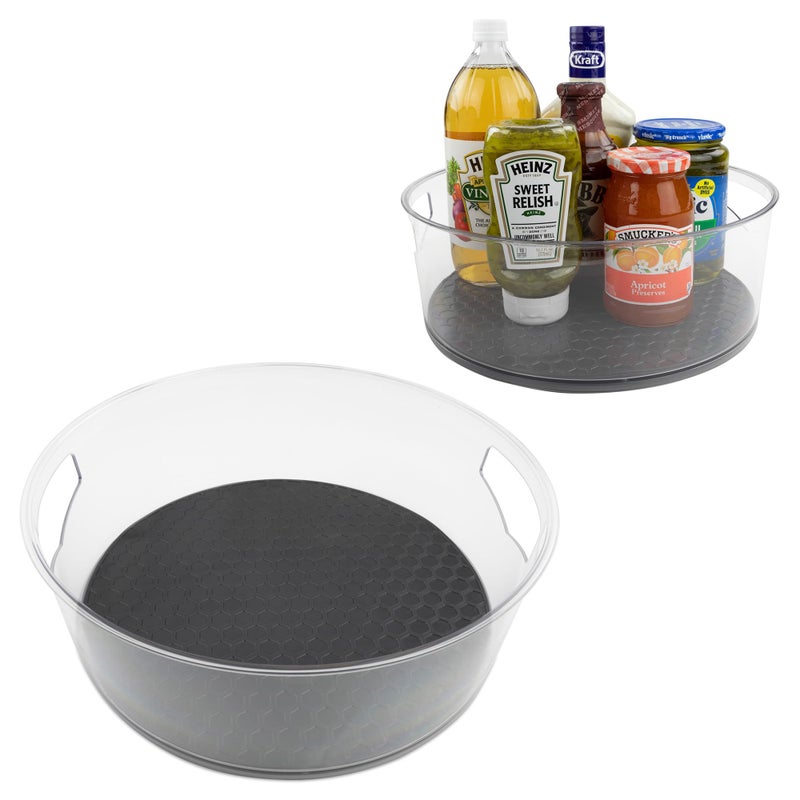 Spectrum Spectrum Lazy Susan Organizer Hexa Large 1Pack  Lazy Susan Turntable for Cabinet Refrigerator Pantry Table  Shelf  Rotating  Spinning Pantry Organization  Spice Rack Storage for Fridge 