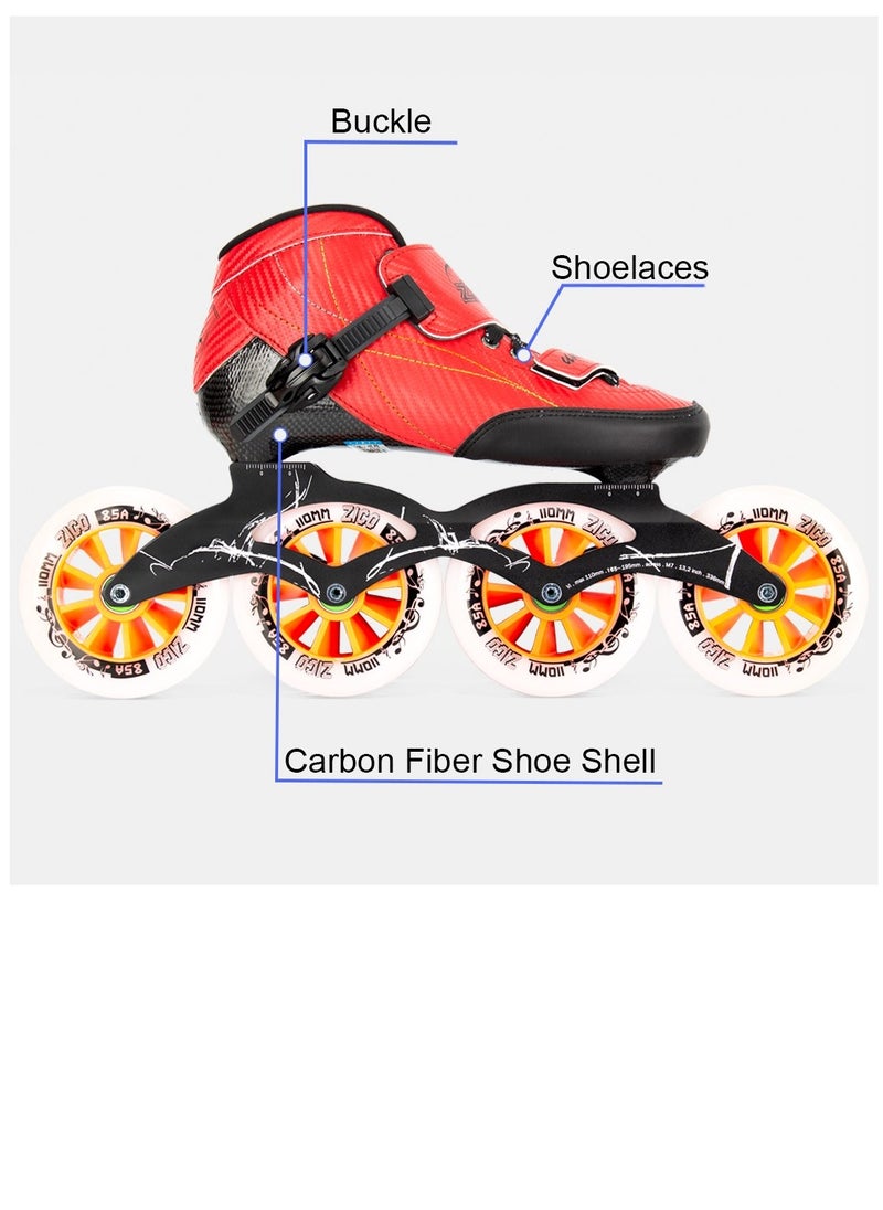 ZICO - Pro Speed Carbon Fiber Inline Skates Shoes For Unisex - Image 1