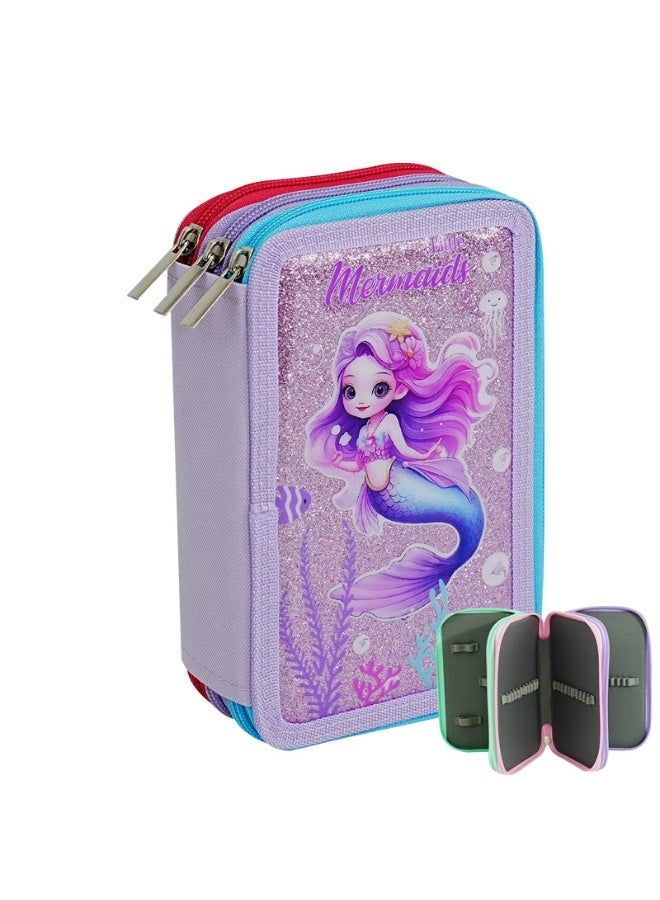 Kids Art Pencil Case Large Capacity Easy-to-Clean Wear-Resistant School Supplies - Image 1