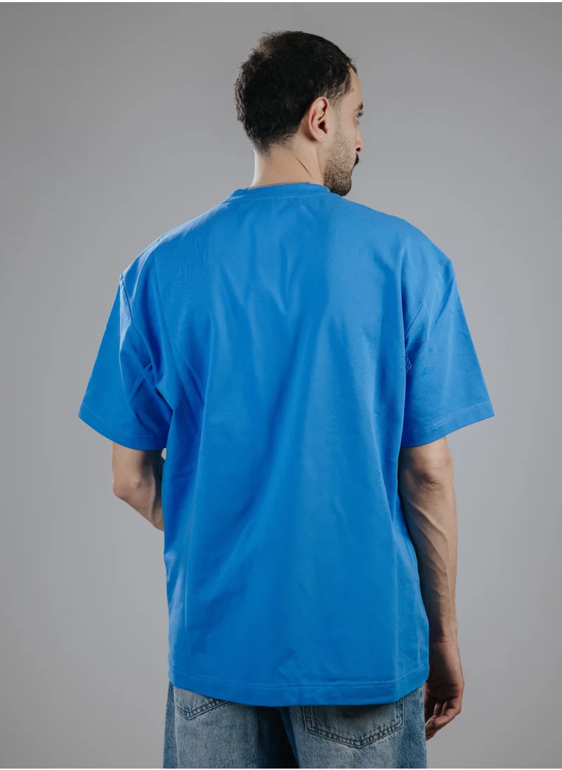سناج فيس SnugFace The Basic Oversized Tshirts, Blue, SF15-4BLU-M