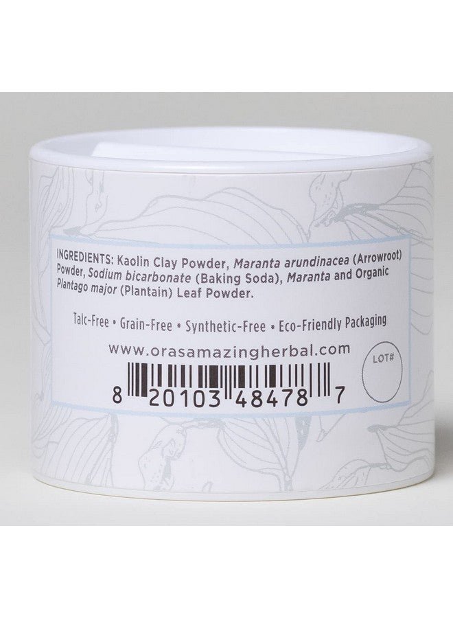 Ora's Amazing Herbal Talc Free Baby Powder, Cornstarch Free Baby Powder, Unscented Fragrance Free Powder, Arrowroot Baby Powder, Talc-Free Baby Powder, Ora’s Amazing Herbal (Unscented 0.5 Oz (2 Pack)) - Image 4