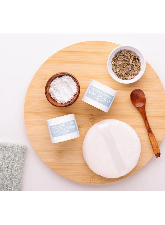 Ora's Amazing Herbal Talc Free Baby Powder, Cornstarch Free Baby Powder, Unscented Fragrance Free Powder, Arrowroot Baby Powder, Talc-Free Baby Powder, Ora’s Amazing Herbal (Unscented 0.5 Oz (2 Pack)) - Image 3