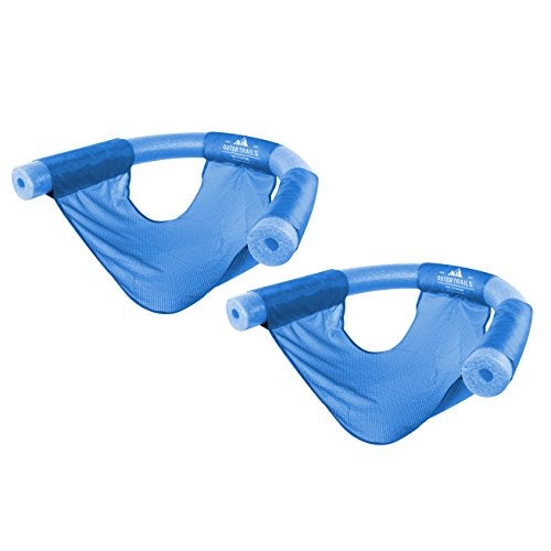 Outer Trails Sling Mesh Chair for Swimming Pool Noodles 2 Pack Dark Blue - Image 1