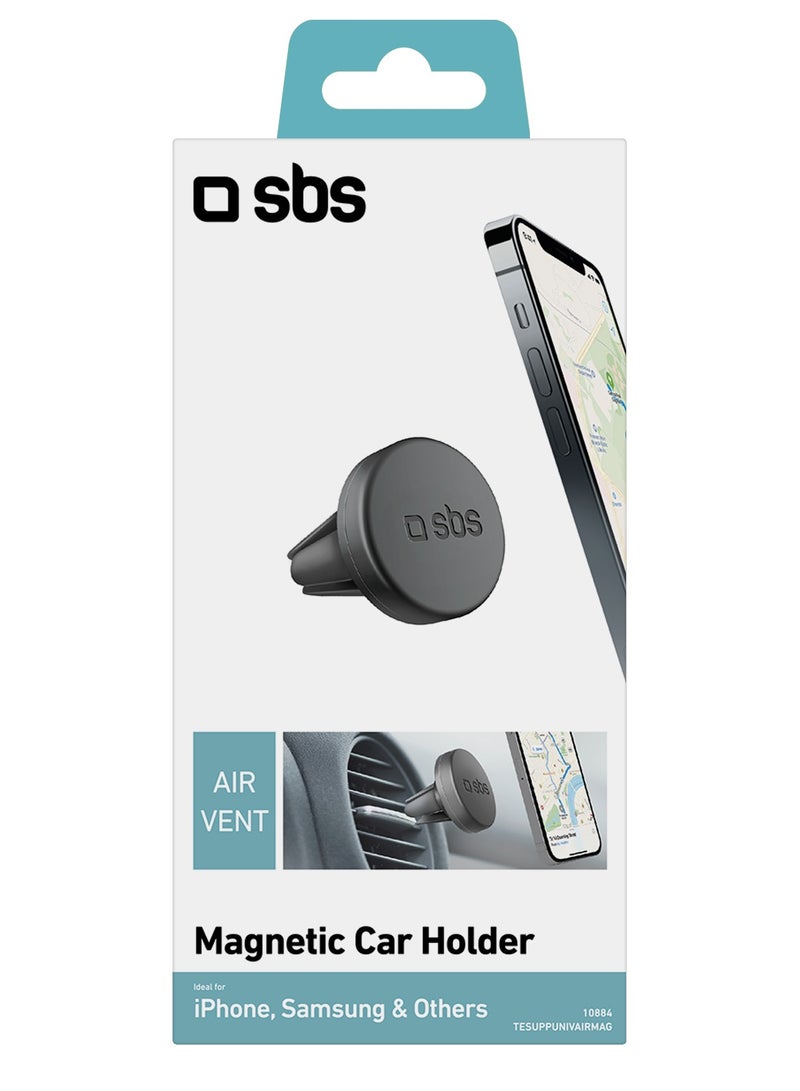 SBS Universal car holder with magnet Holder for iPhone 14/14 Pro/14 Pro Max, Galaxy S23/S22/S21/S20, Xiaomi Redmi 9A 4G/10C, Huawei, Oneplus, Google Pixel, Oppo, Honor and others - Image 2