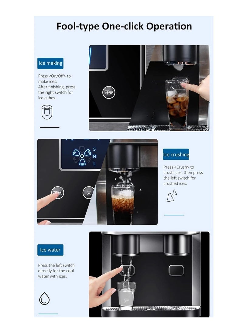 DLC Household Ice Making Crushed Ice Cold Water 3 in 1 Ice Machine DLC-37563