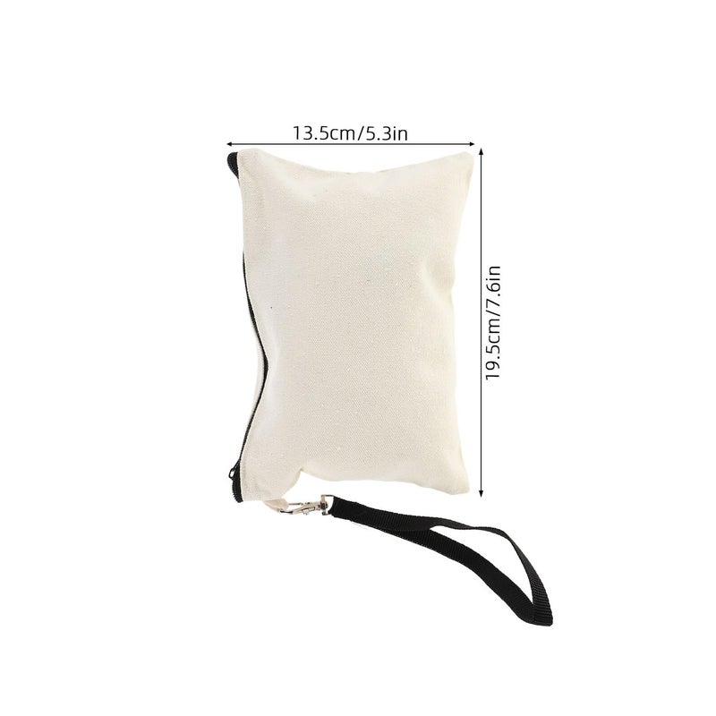 Water Resistant Hanging Toiletry Bag With Wristlet Travel Cosmetic Organizer Pouch For Men And Women Beige - Image 3