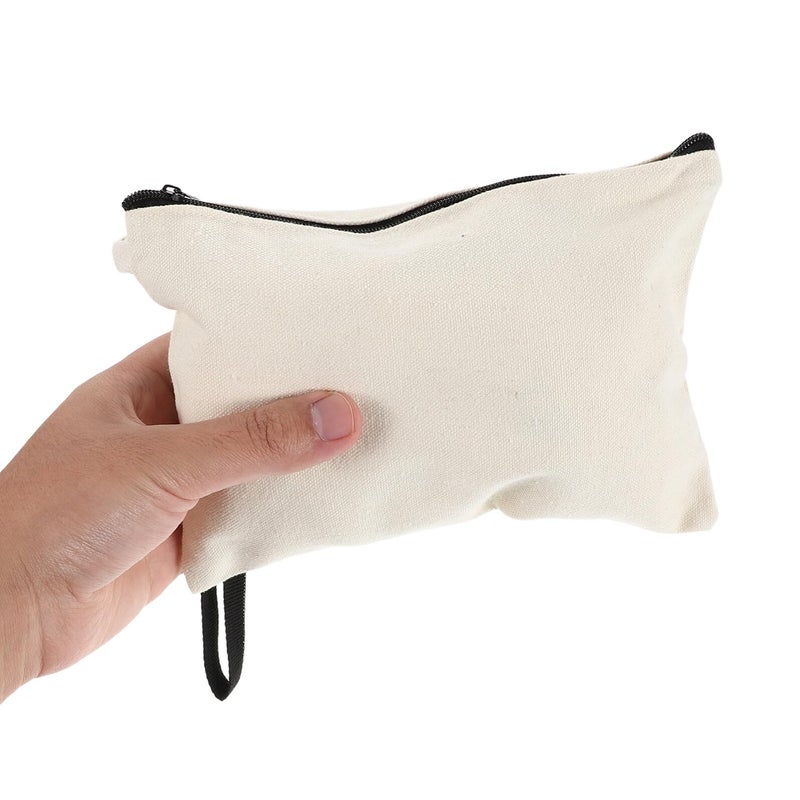 Water Resistant Hanging Toiletry Bag With Wristlet Travel Cosmetic Organizer Pouch For Men And Women Beige - Image 5