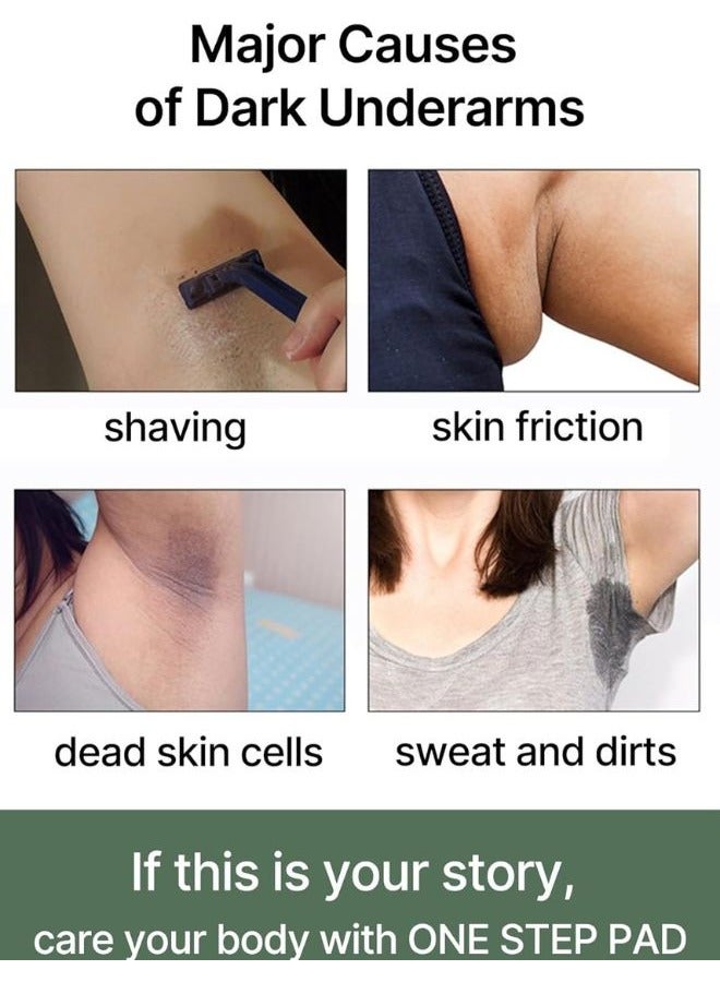 celimax جي.وو.غاي وسادة تفتيح الجسم خطوة واحدة 110 مل (60 وسادة) ، وسادة تقشير للجسم ، لمنطقة الإبط والركبة والمرفق ، مع الشاي الأخضر والكمأ الأبيض - Image 4