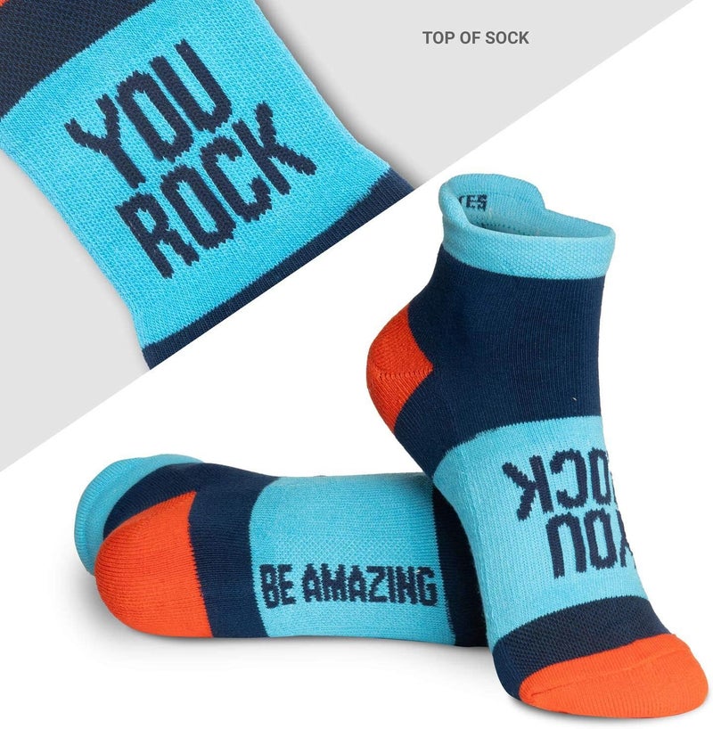 Gone For a Run Inspirational Ankle Socks for Women - Affirmation - Fun Running Socks - Runners Gifts & Motivation - Image 2